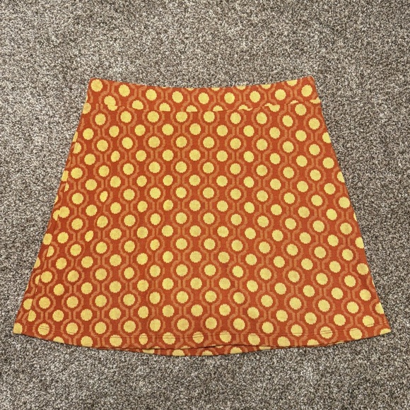 Zara Women’s Medium Orange and Yellow A-Line Skirt - Picture 2 of 9